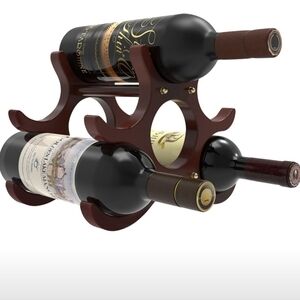 Wood Wine‎ Storage Racks Countertop, 6 Bottle